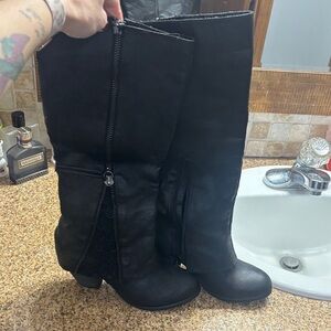 Not Rated Black Over the Knee Boots